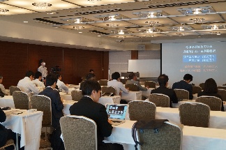 会場で行われた防災講演の様子