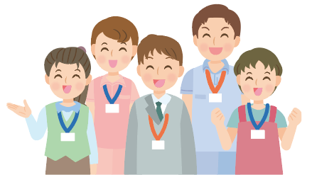 福祉施設の職員を表したイラスト