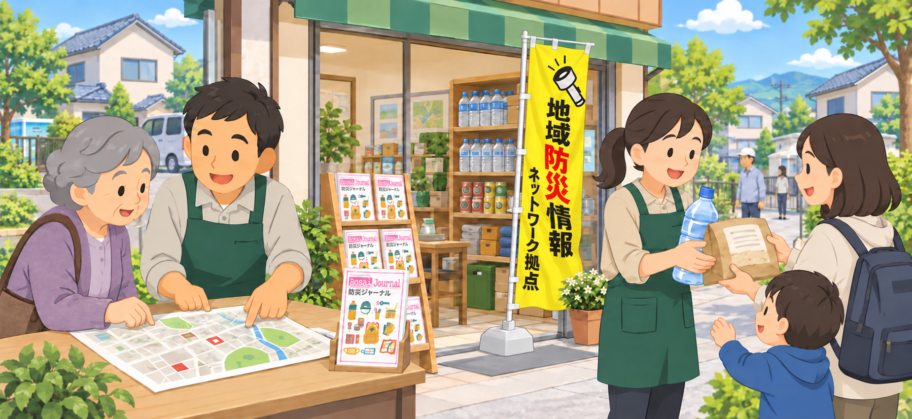 平時、災害時、災害後の支援をつなぐ循環図